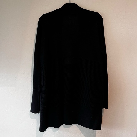 Lululemon Ribbed Black Wrap Cardigan Size 6 - Picture 2 of 5